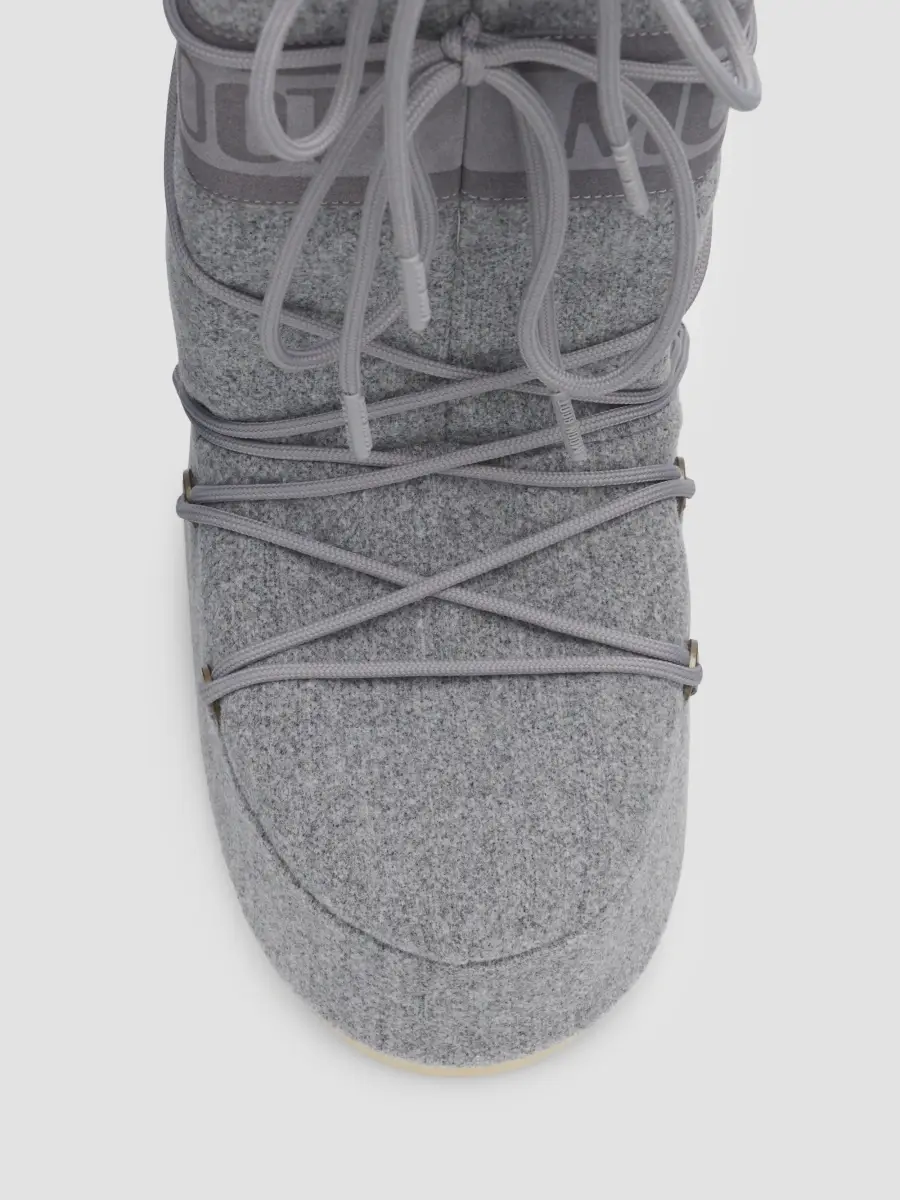 Moon Boot Men's Icon Suede & Felt Boots - Grey Cocoa | Thumbnail 4 Moon Boot Men's Icon Suede & Felt Boots - Grey Cocoa | Thumbnail 4