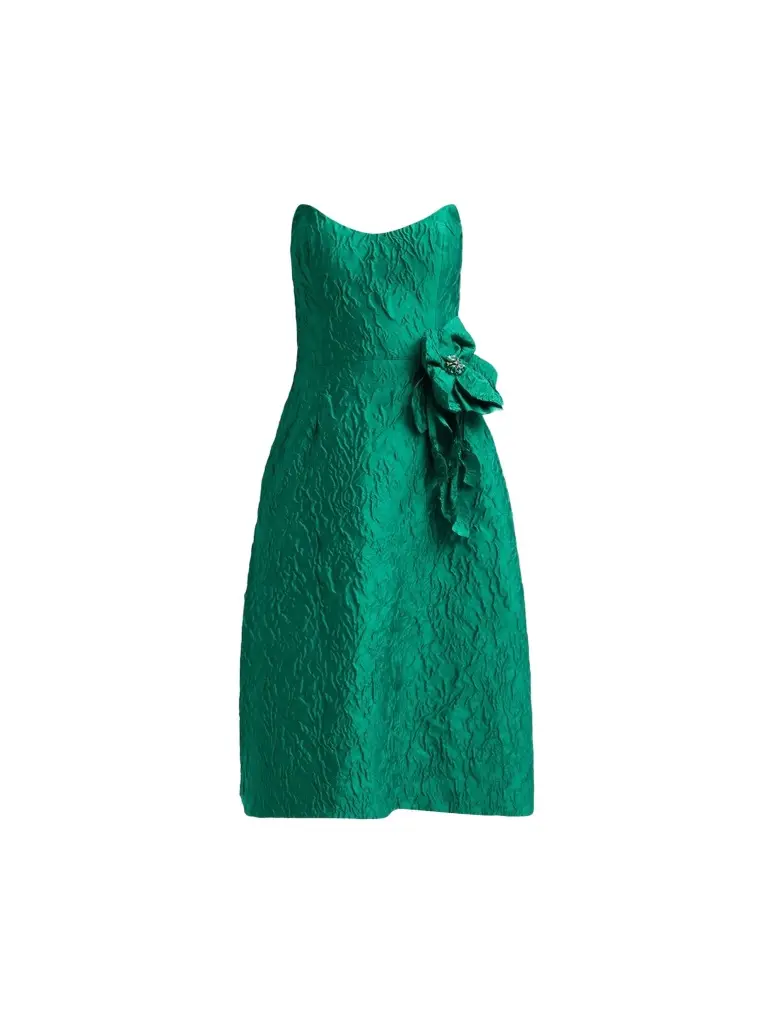 Women's Jacqaurd Strapless Cocktail Dress Women's Jacqaurd Strapless Cocktail Dress