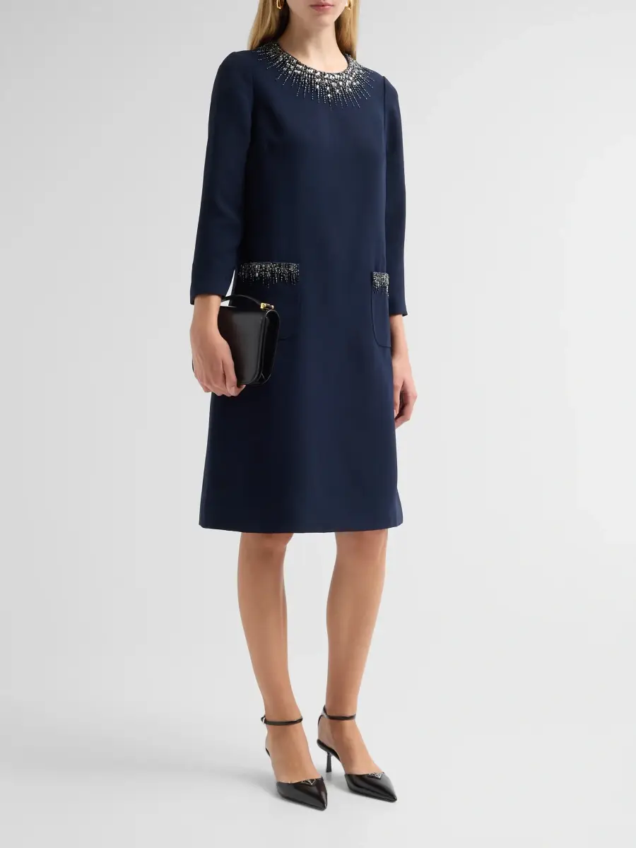 Teri Jon by Rickie Freeman Women's Embellished Crêpe Cocktail Dress | Thumbnail 4