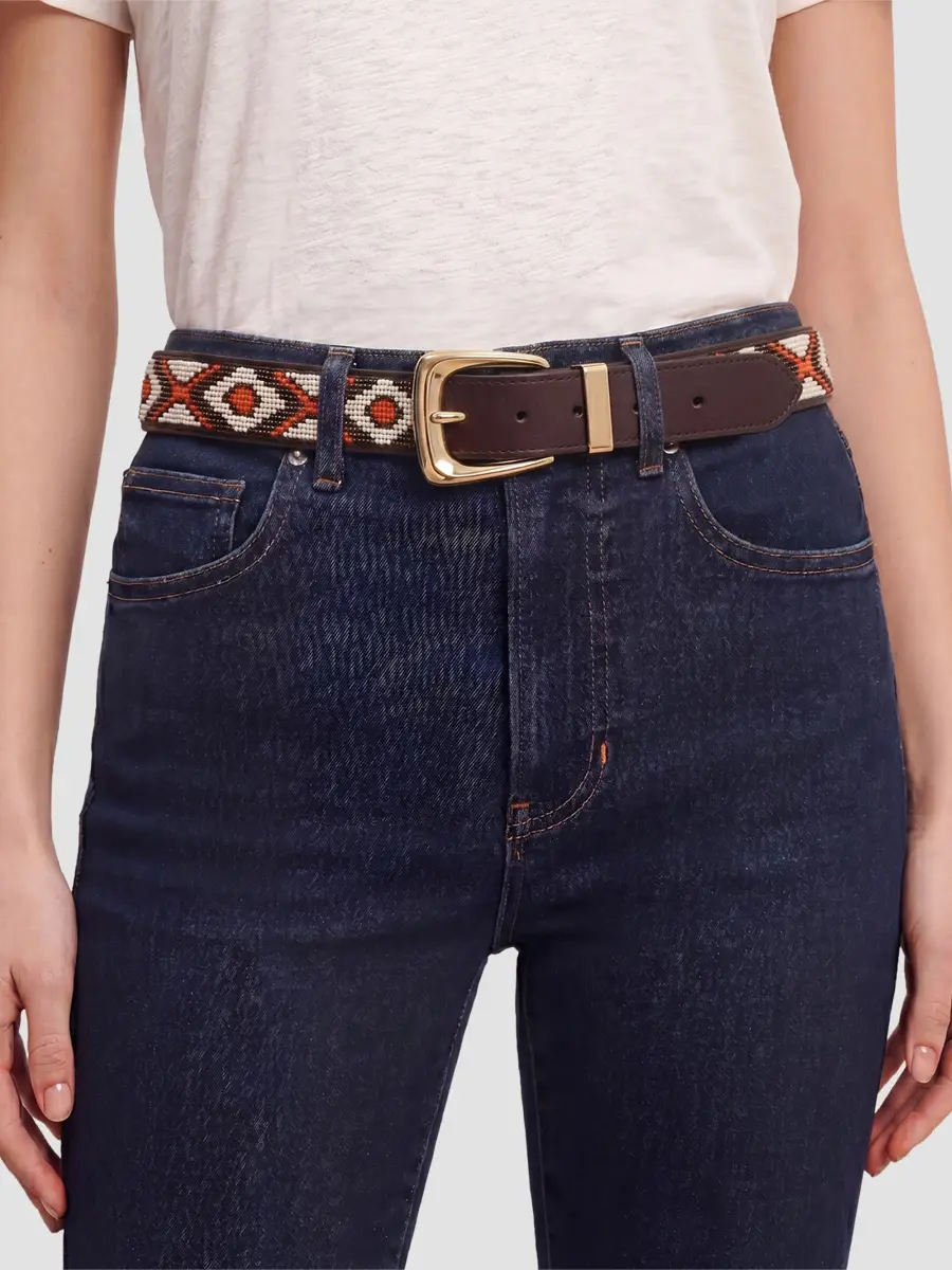 Veronica Beard Women's Arch Beaded Belt | Thumbnail 2 Veronica Beard Women's Arch Beaded Belt | Thumbnail 2