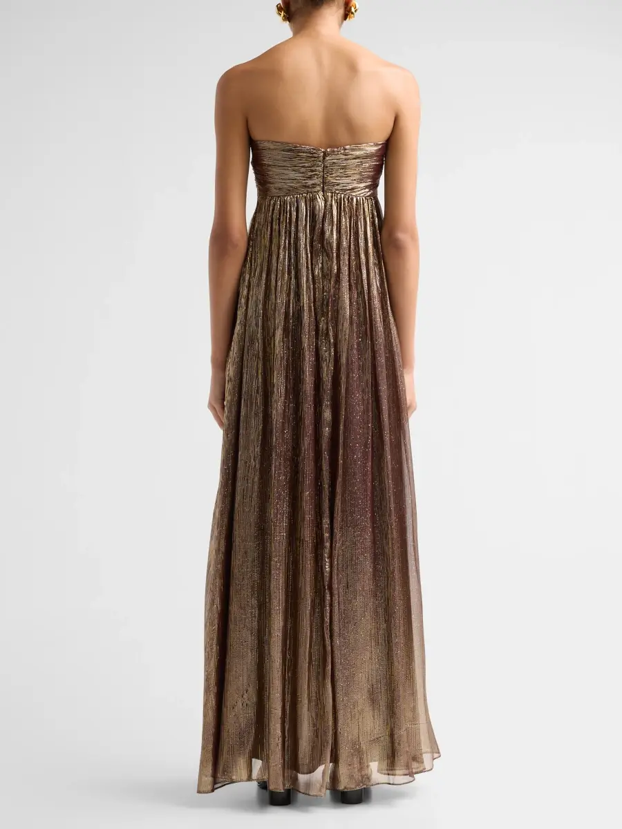 Ramy Brook Women's Liberty Metallic Strapless Gown | Thumbnail 3 Ramy Brook Women's Liberty Metallic Strapless Gown | Thumbnail 3