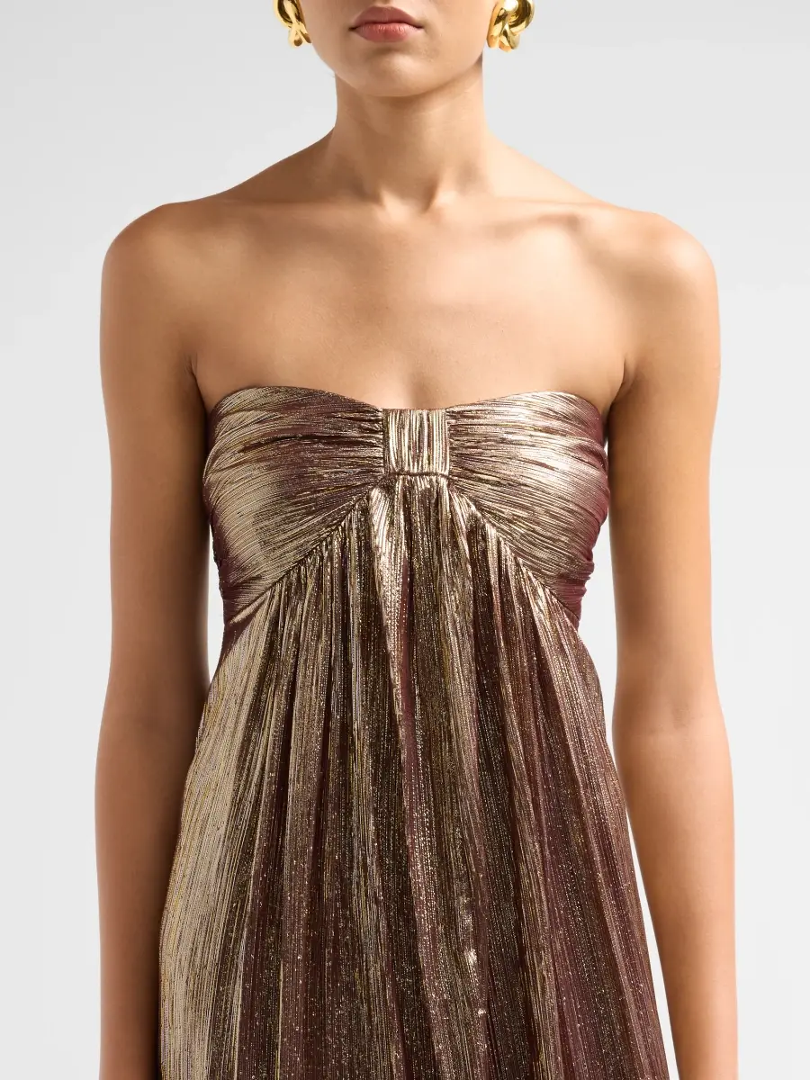 Ramy Brook Women's Liberty Metallic Strapless Gown | Thumbnail 5 Ramy Brook Women's Liberty Metallic Strapless Gown | Thumbnail 5