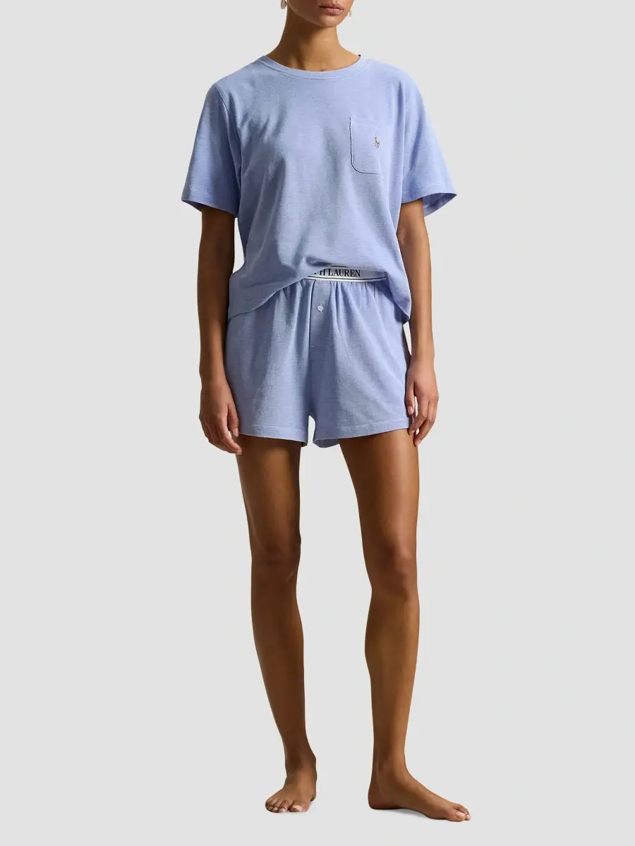 Polo Ralph Lauren Women's Logo Short Pajamas | Thumbnail 2 Polo Ralph Lauren Women's Logo Short Pajamas | Thumbnail 2