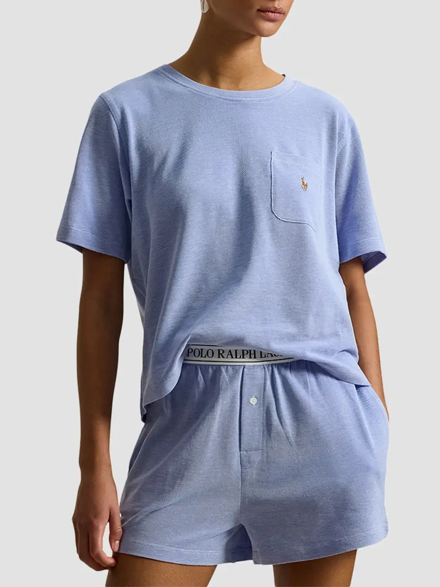 Polo Ralph Lauren Women's Logo Short Pajamas | Thumbnail 4 Polo Ralph Lauren Women's Logo Short Pajamas | Thumbnail 4