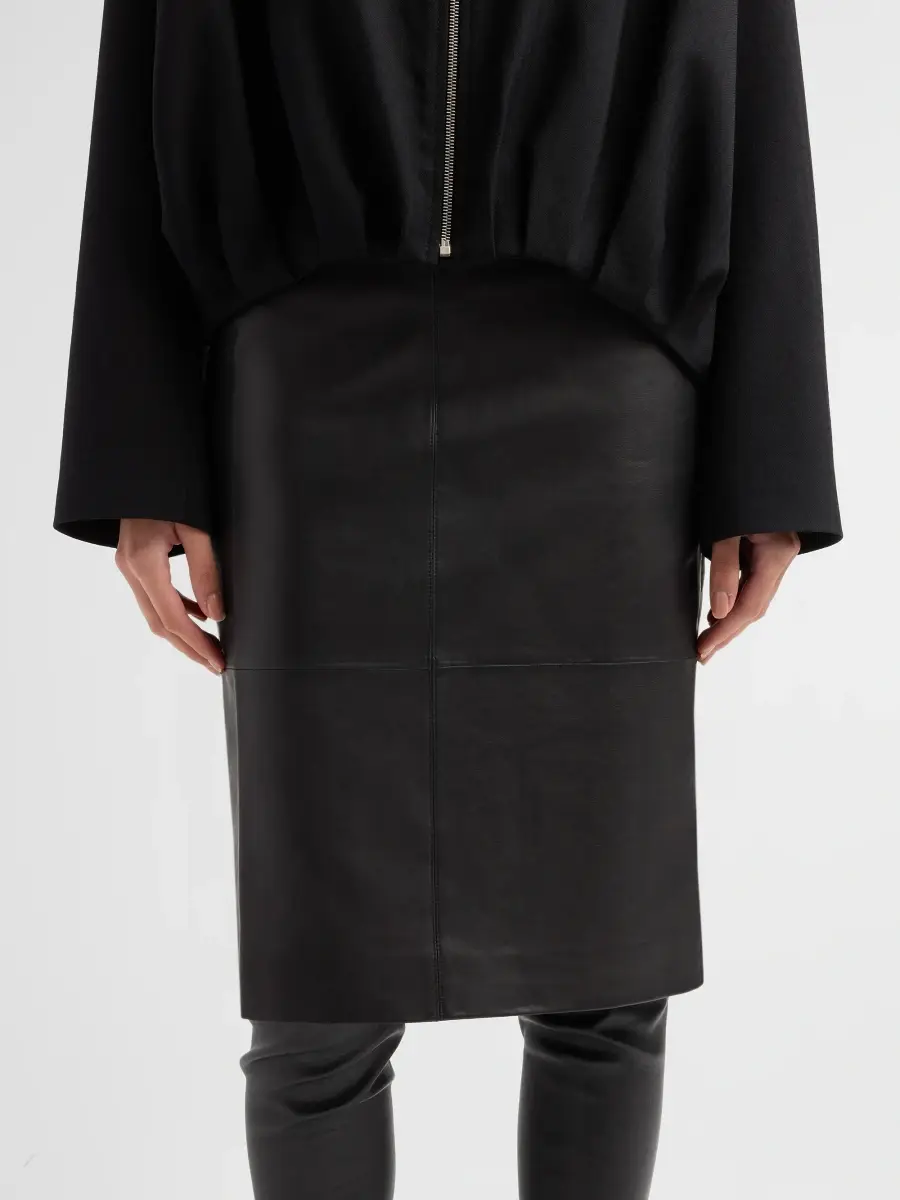 Derek Lam Women's Ian Paper Leather Pencil Skirt | Thumbnail 5 Derek Lam Women's Ian Paper Leather Pencil Skirt | Thumbnail 5