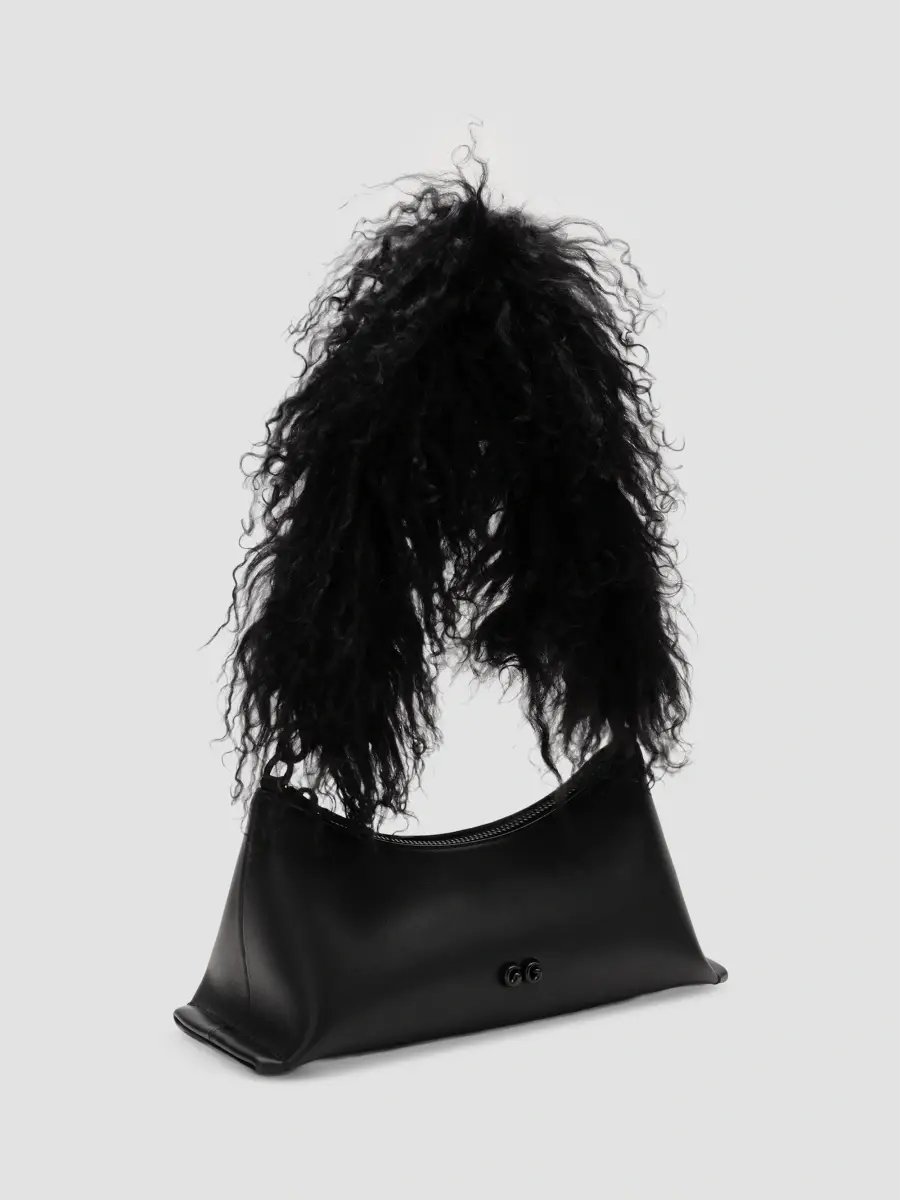 Cult Gaia Women's Osa Shearling Shoulder Bag | Thumbnail 2 Cult Gaia Women's Osa Shearling Shoulder Bag | Thumbnail 2