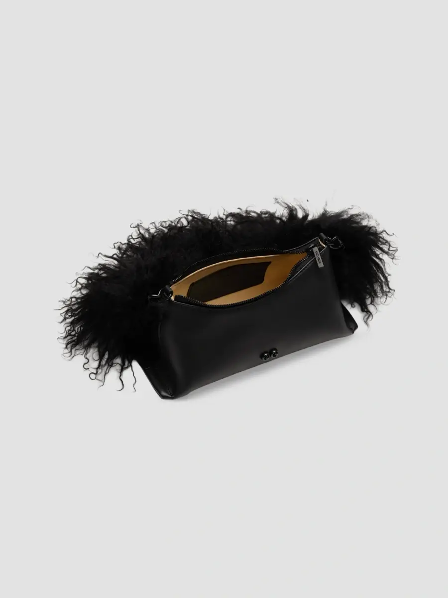 Cult Gaia Women's Osa Shearling Shoulder Bag | Thumbnail 3 Cult Gaia Women's Osa Shearling Shoulder Bag | Thumbnail 3