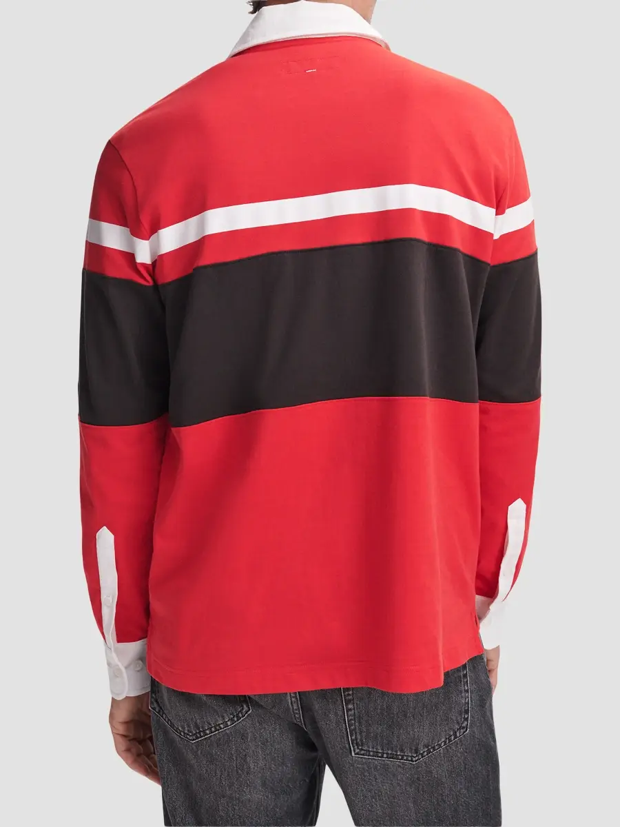rag & bone Men's Striped Cotton Rugby Shirt | Thumbnail 3