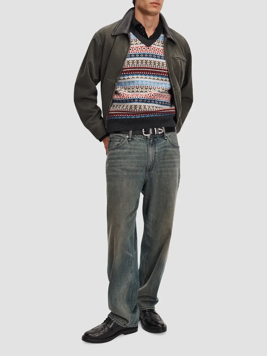rag & bone Men's Fair-Isle Wool Sweater Vest | Thumbnail 2 rag & bone Men's Fair-Isle Wool Sweater Vest | Thumbnail 2