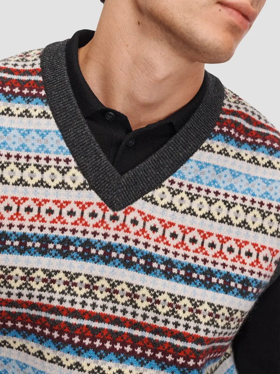 rag & bone Men's Fair-Isle Wool Sweater Vest | Thumbnail 5 rag & bone Men's Fair-Isle Wool Sweater Vest | Thumbnail 5