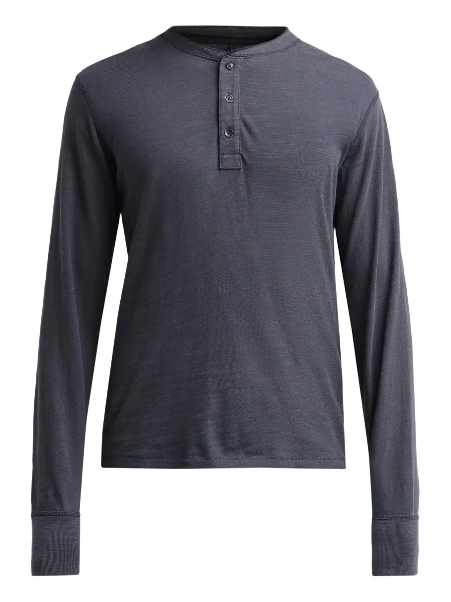 Men's Classic Flame Cotton Henley Top Men's Classic Flame Cotton Henley Top