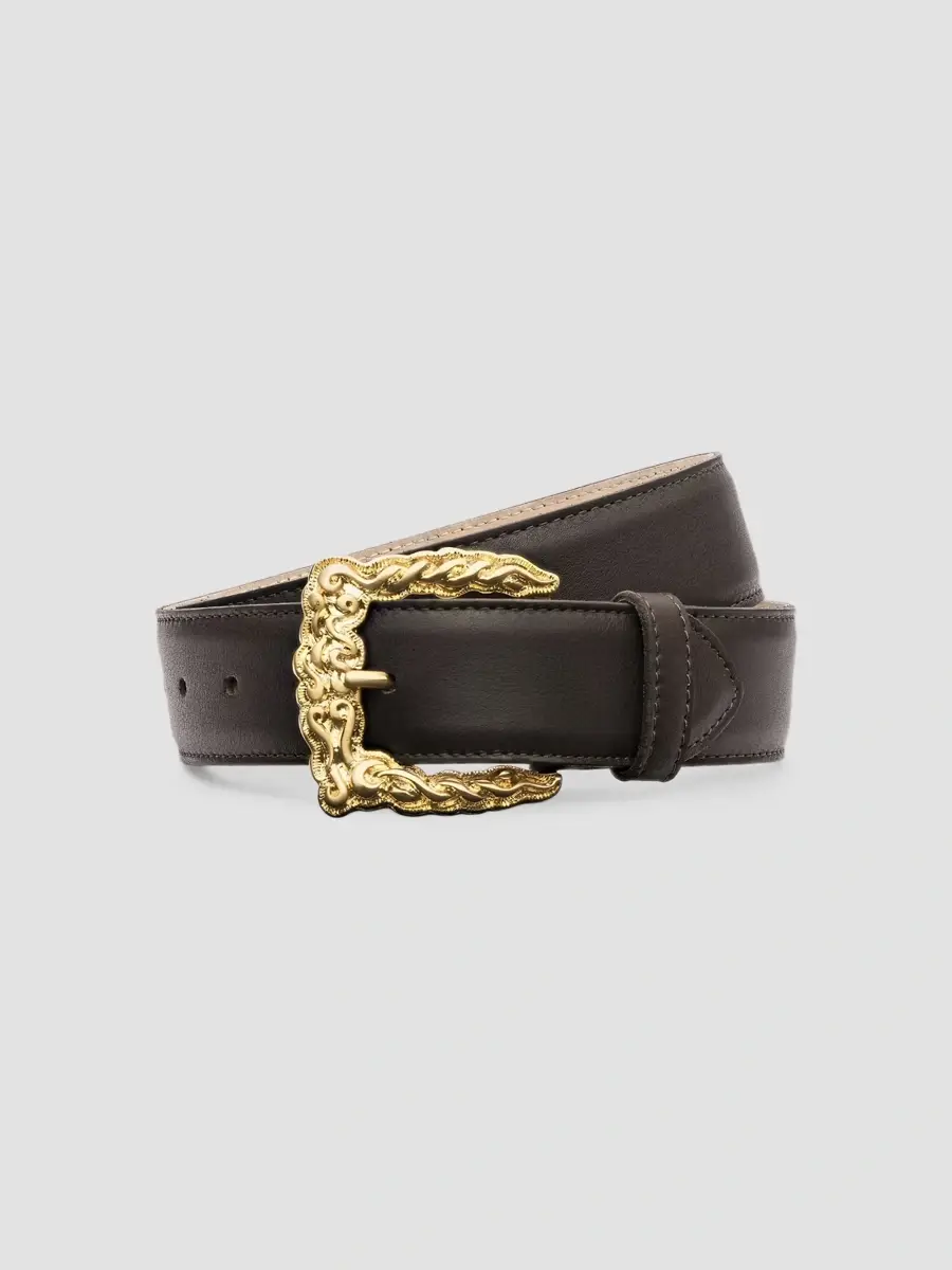 L'Agence Women's Marcaeu Baroque Leather Belt | Thumbnail 2