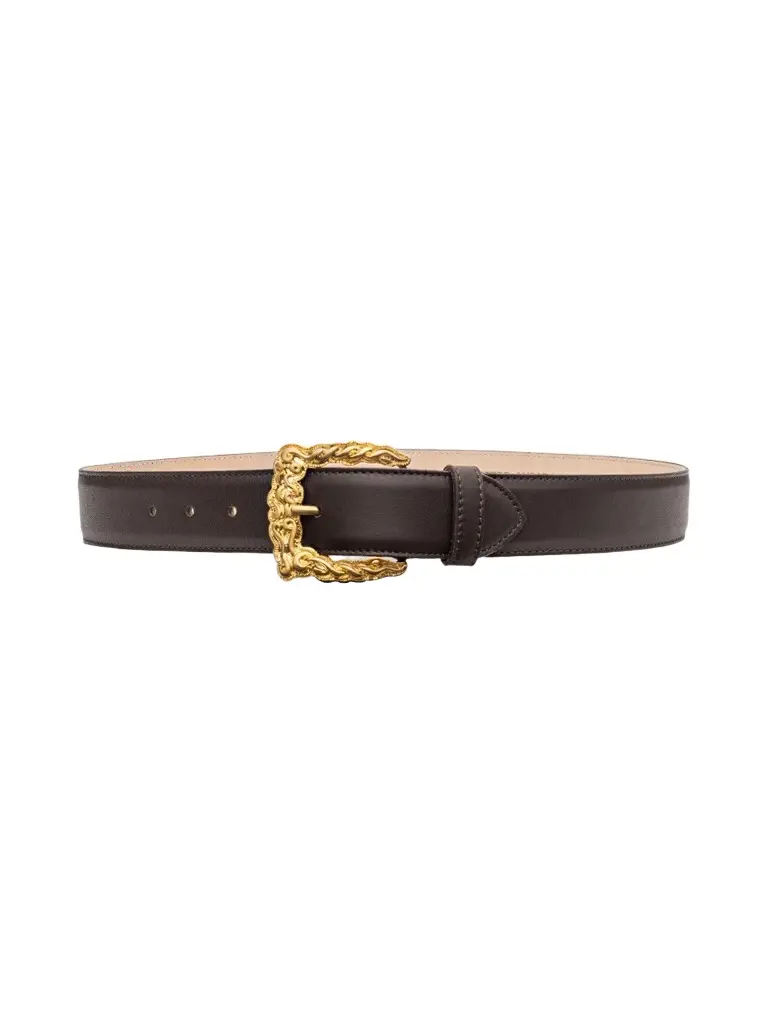 Women's Marcaeu Baroque Leather Belt Women's Marcaeu Baroque Leather Belt