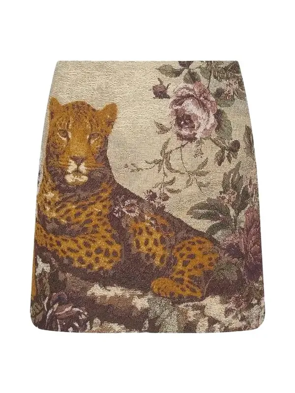 Women's Marseille Leopard-Print Mini Skirt