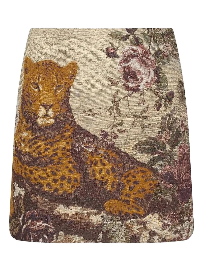 Women's Marseille Leopard-Print Mini Skirt Women's Marseille Leopard-Print Mini Skirt
