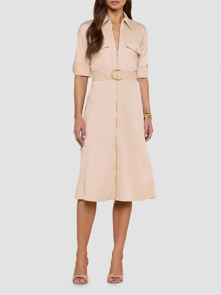 L'Agence Women's Callen Cotton-Blend Midi Shirtdress | Thumbnail 4
