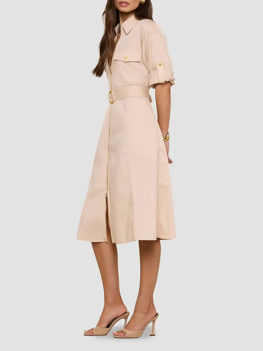 L'Agence Women's Callen Cotton-Blend Midi Shirtdress | Thumbnail 6