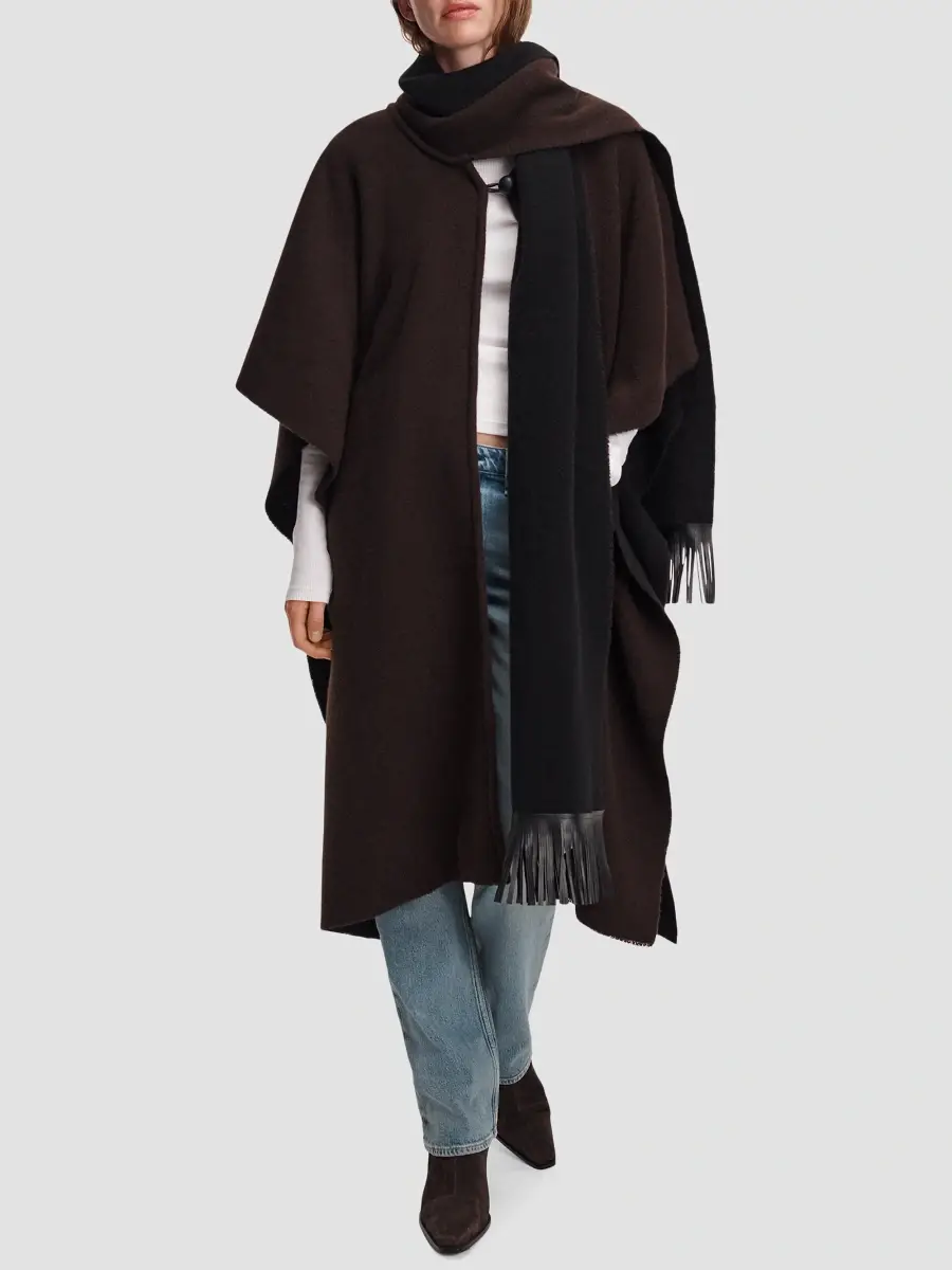 rag & bone Women's Brooke Wool Scarf Poncho | Thumbnail 3