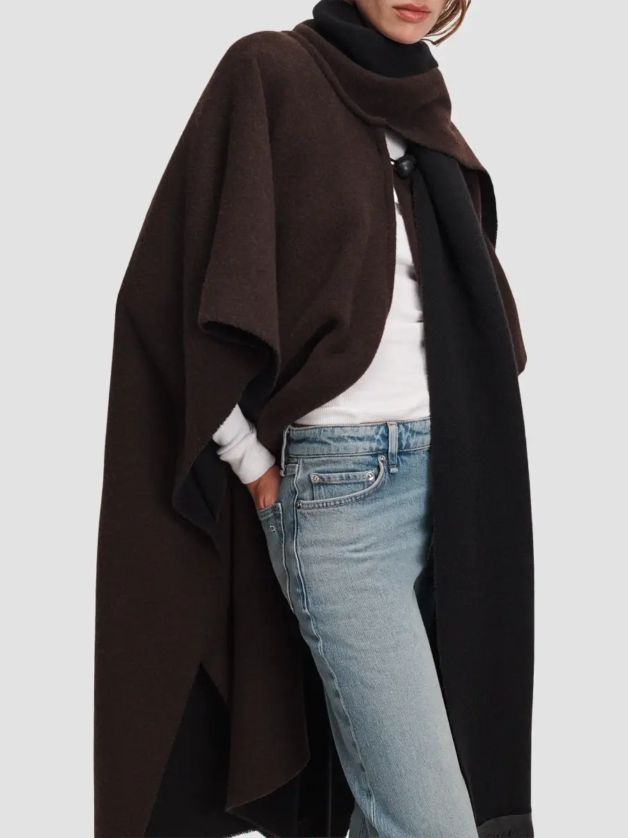 rag & bone Women's Brooke Wool Scarf Poncho | Thumbnail 5