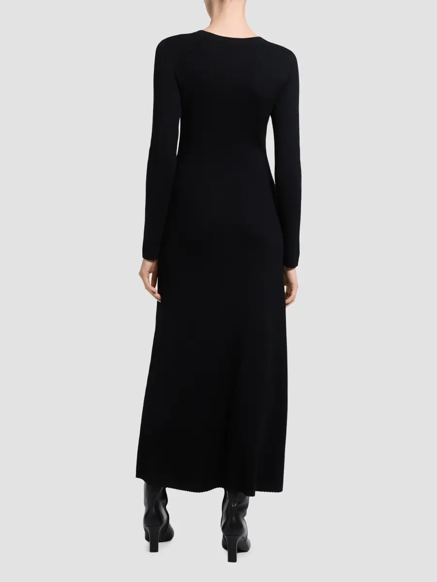 Theory Women's Merino Wool Crewneck Midi Dress | Thumbnail 3 Theory Women's Merino Wool Crewneck Midi Dress | Thumbnail 3