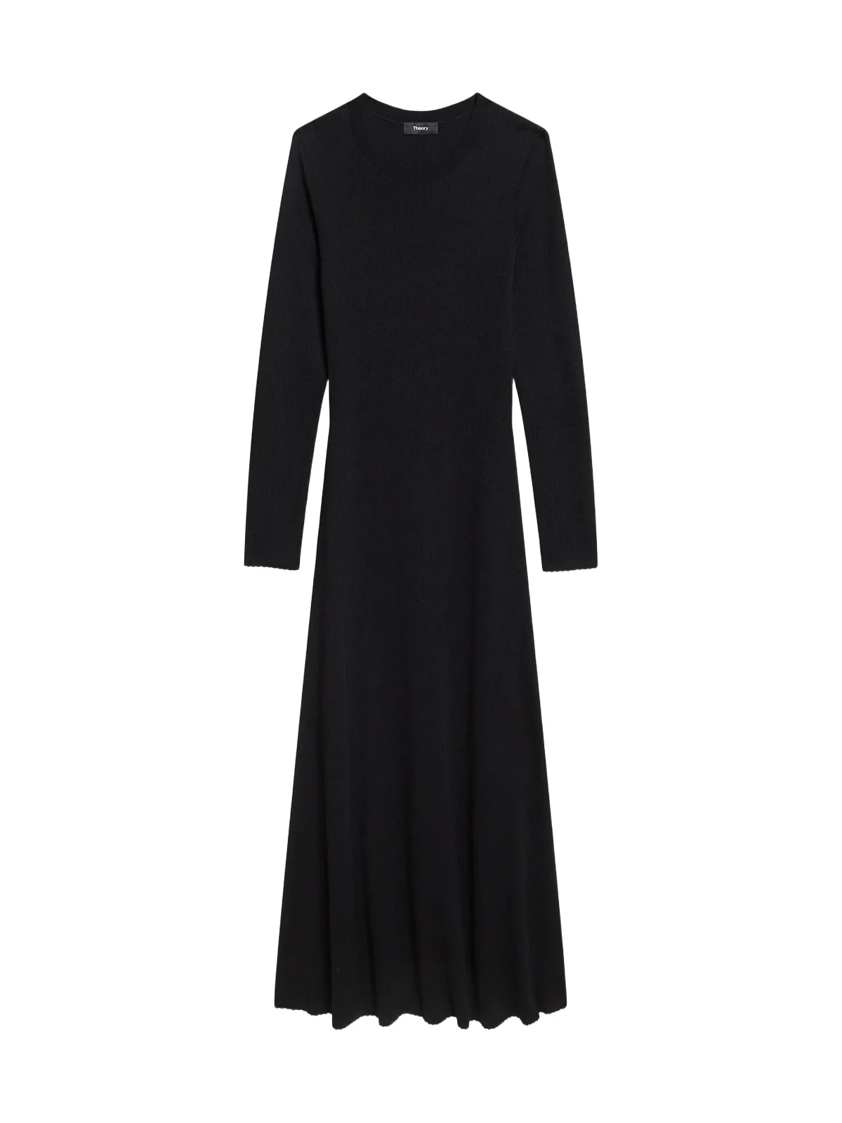 Women's Merino Wool Crewneck Midi Dress