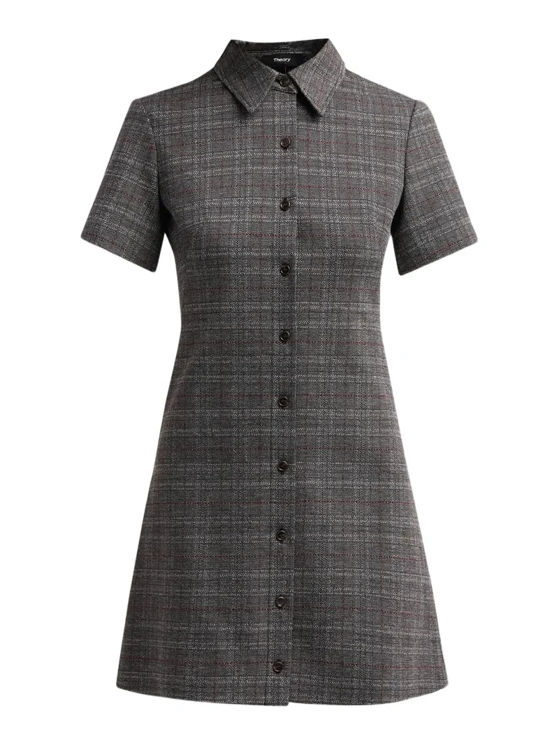 Women's Glen Check A-Line Mini Dress Women's Glen Check A-Line Mini Dress
