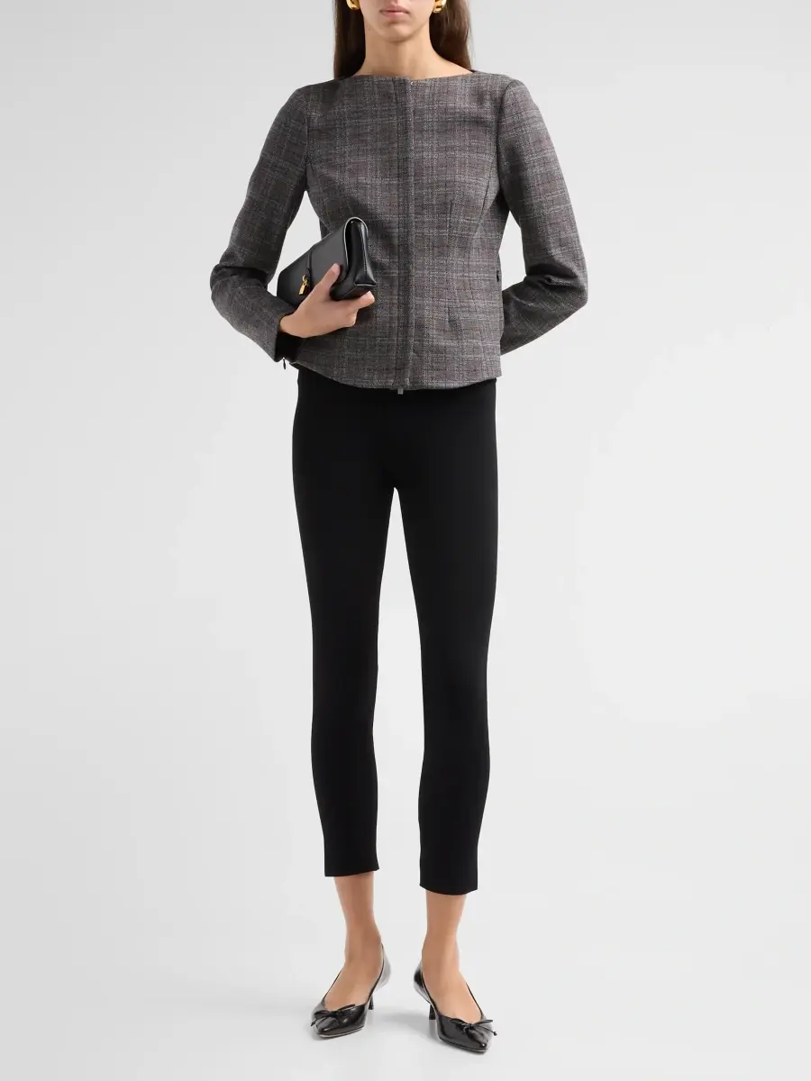 Theory Women's Plaid Tweed Jacket | Thumbnail 2 Theory Women's Plaid Tweed Jacket | Thumbnail 2