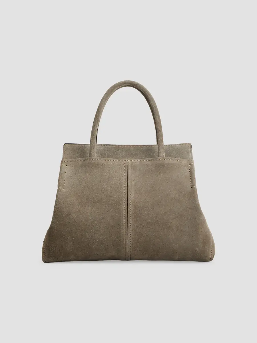 Tod's Women's Small Suede Small Shopper Tote Bag | Thumbnail 2