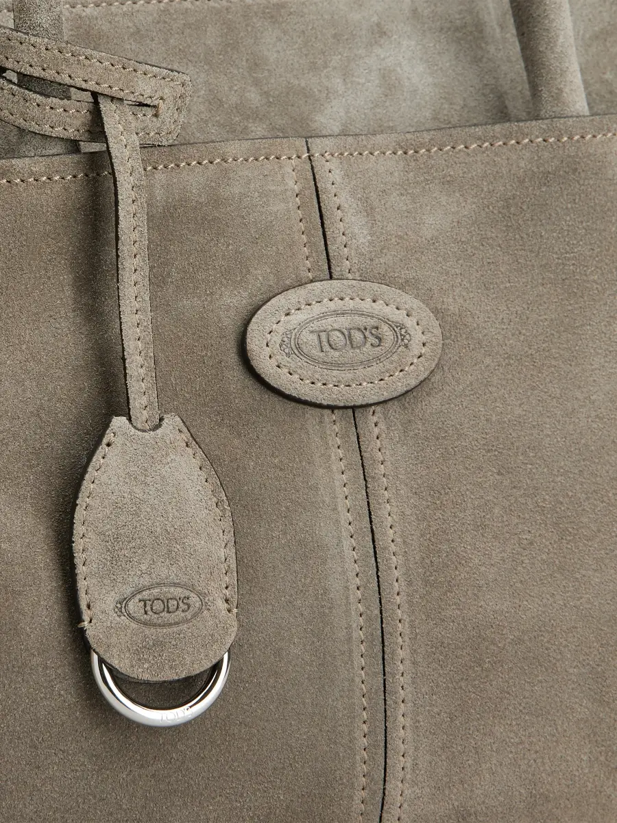 Tod's Women's Small Suede Small Shopper Tote Bag | Thumbnail 6