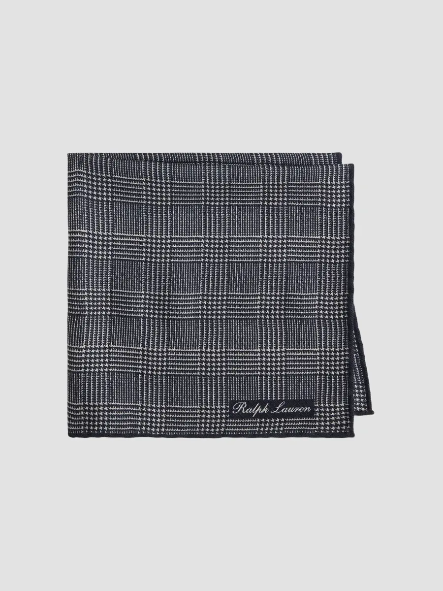 Ralph Lauren Purple Label Men's Plaid Cashmere-Silk Pocket Square | Thumbnail 4 Ralph Lauren Purple Label Men's Plaid Cashmere-Silk Pocket Square | Thumbnail 4