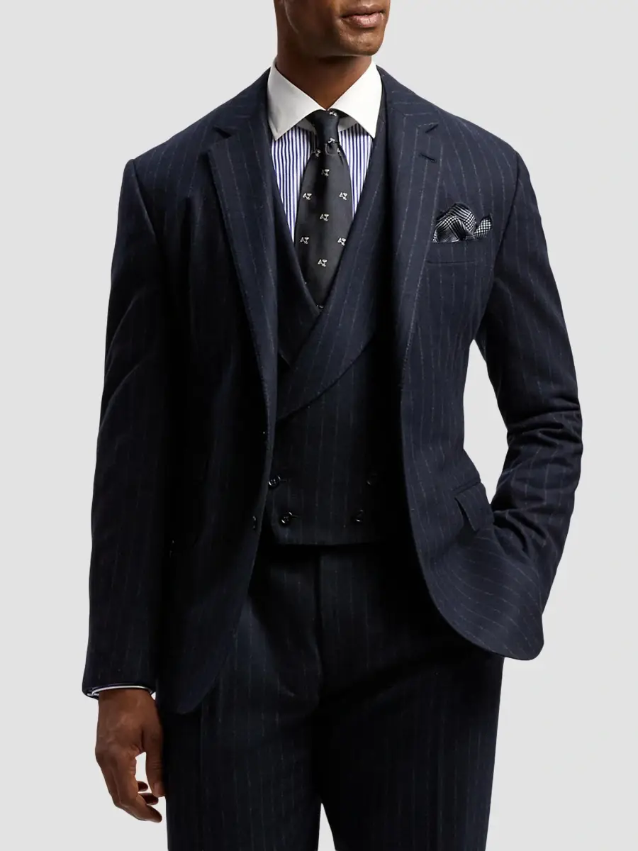 Ralph Lauren Purple Label Men's Plaid Cashmere-Silk Pocket Square | Thumbnail 5 Ralph Lauren Purple Label Men's Plaid Cashmere-Silk Pocket Square | Thumbnail 5