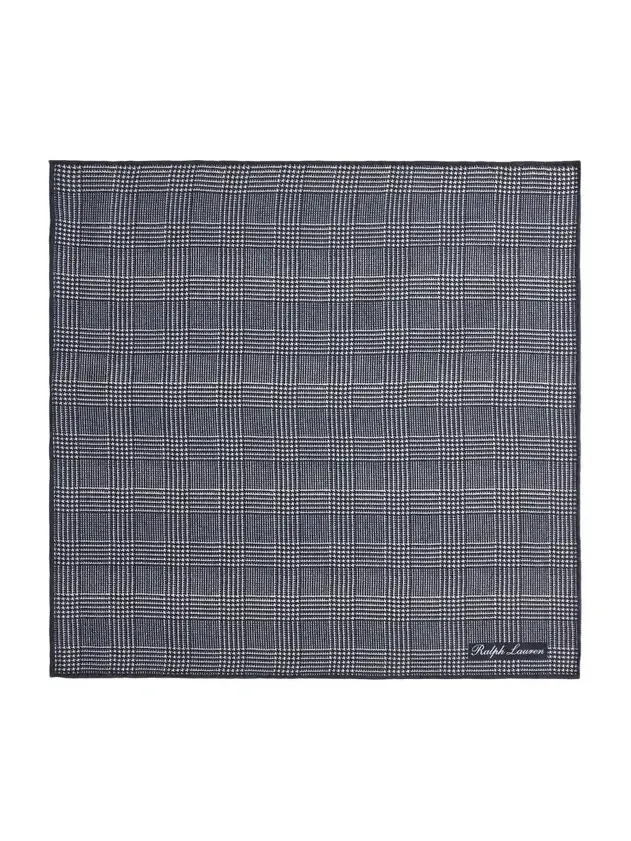 Men's Plaid Cashmere-Silk Pocket Square