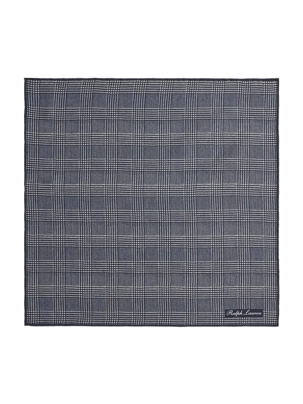 Ralph Lauren Purple Label Men's Plaid Cashmere-Silk Pocket Square