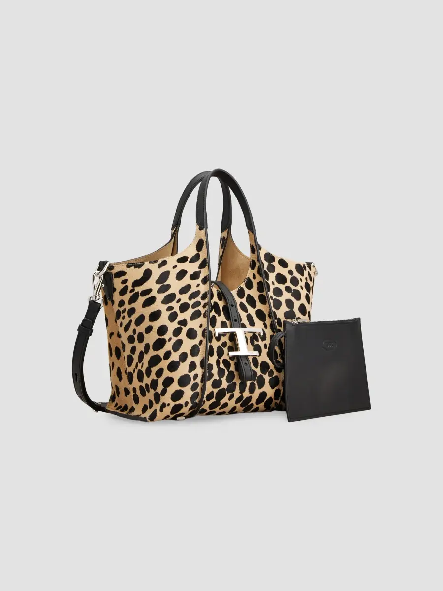 Tod's Women's T Timeless Mini Calf-Hair Top-Handle Bag | Thumbnail 6