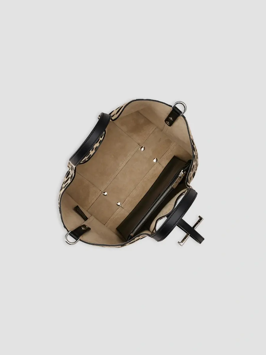 Tod's Women's T Timeless Mini Calf-Hair Top-Handle Bag | Thumbnail 7