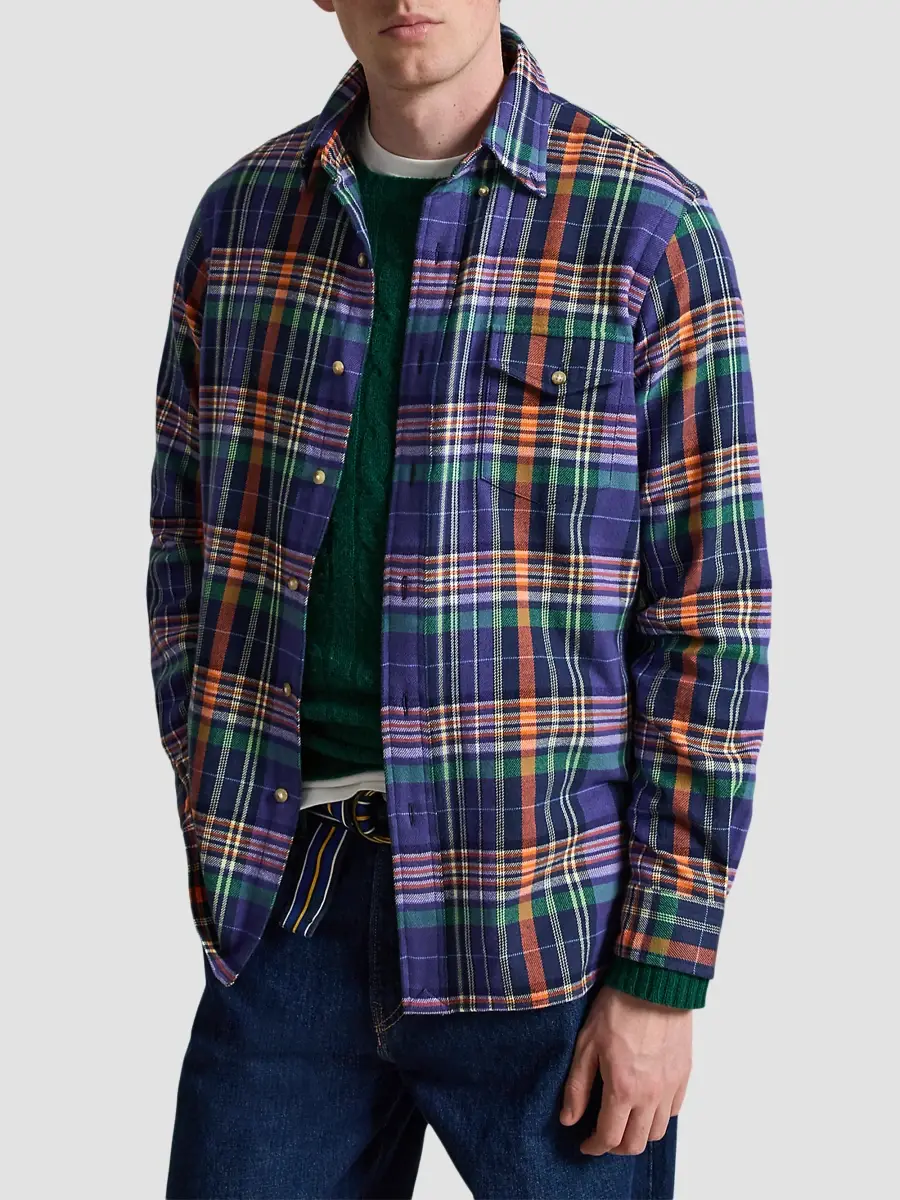Polo Ralph Lauren Men's Plaid Cotton Twill Button-Down Shirt | Thumbnail 4
