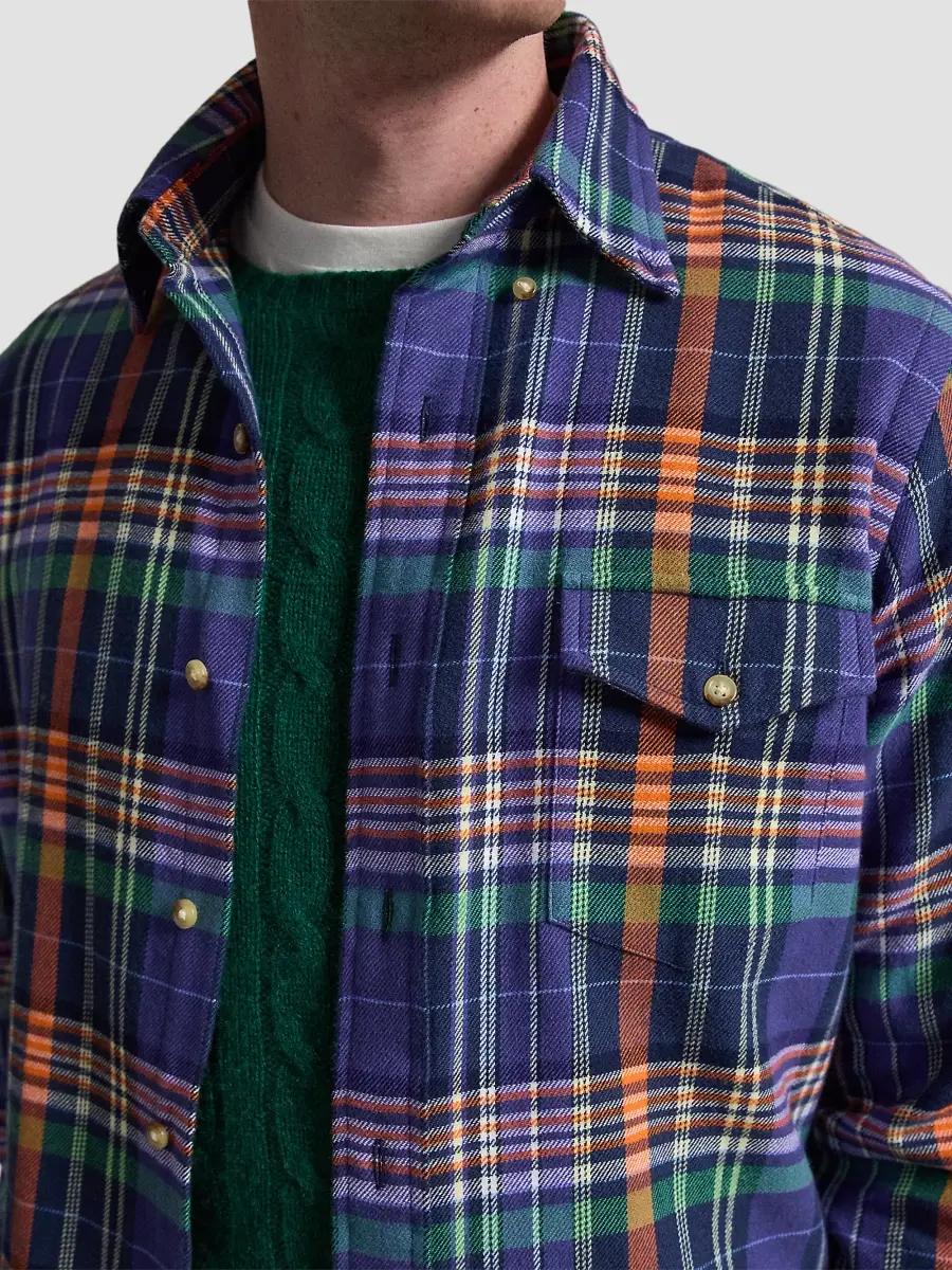Polo Ralph Lauren Men's Plaid Cotton Twill Button-Down Shirt | Thumbnail 5