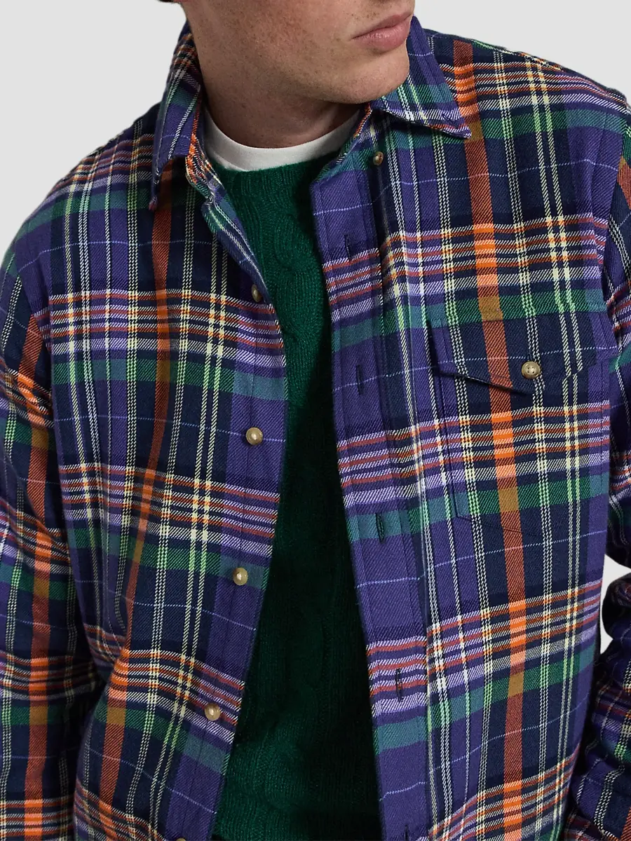 Polo Ralph Lauren Men's Plaid Cotton Twill Button-Down Shirt | Thumbnail 6