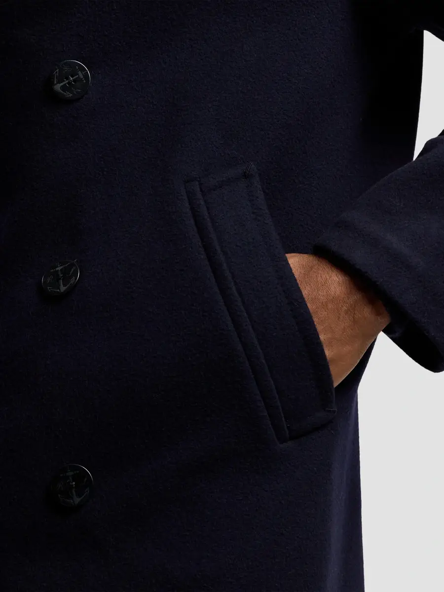 Ralph Lauren Purple Label Men's Hand-Tailored Wool Peacoat | Thumbnail 6