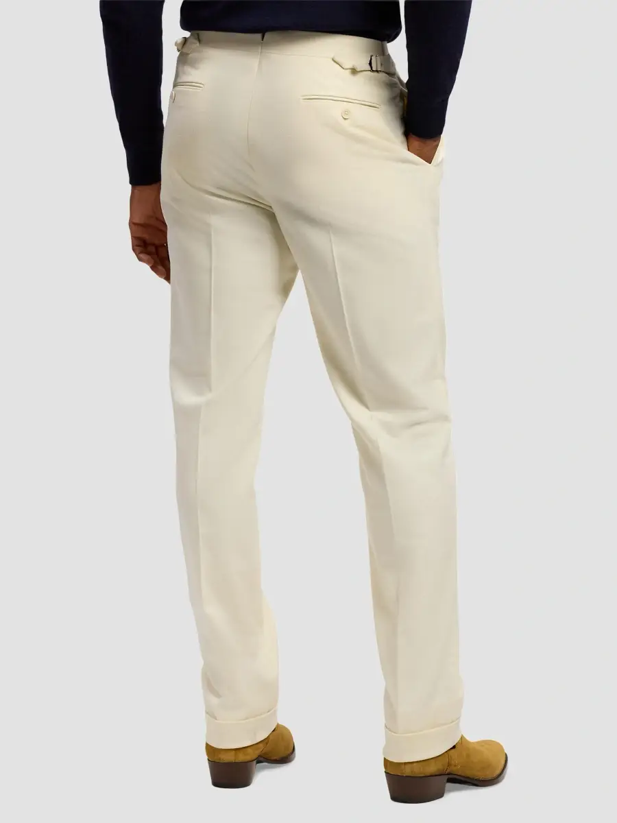 Ralph Lauren Purple Label Men's Gregory Hand-Tailored Wool Trousers | Thumbnail 3
