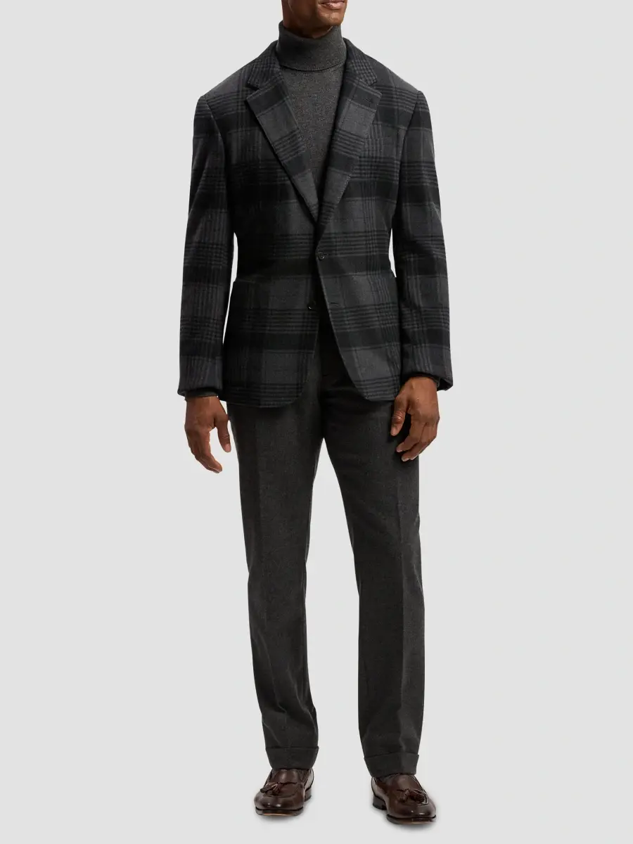 Ralph Lauren Purple Label Men's Glenn Plaid Cashmere Jacket | Thumbnail 2 Ralph Lauren Purple Label Men's Glenn Plaid Cashmere Jacket | Thumbnail 2