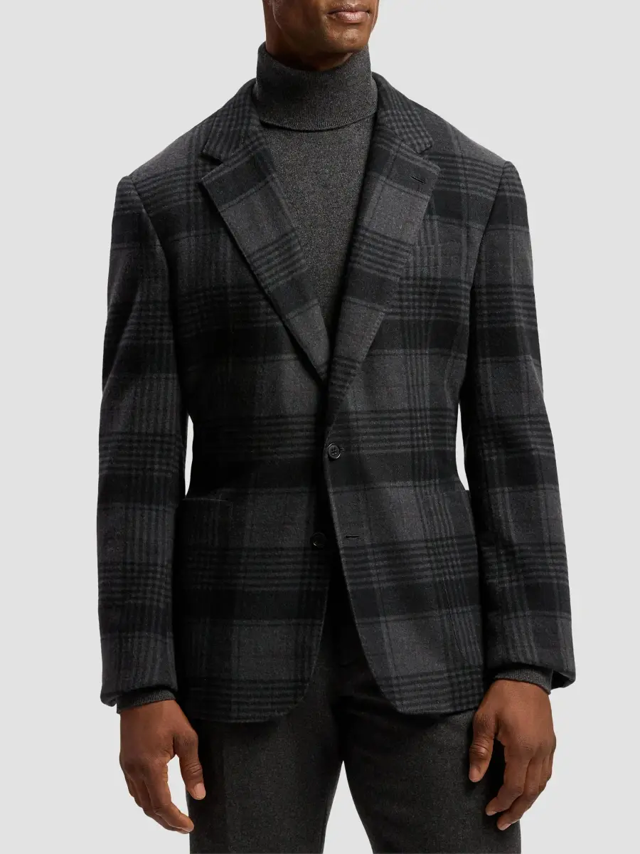 Ralph Lauren Purple Label Men's Glenn Plaid Cashmere Jacket | Thumbnail 4 Ralph Lauren Purple Label Men's Glenn Plaid Cashmere Jacket | Thumbnail 4