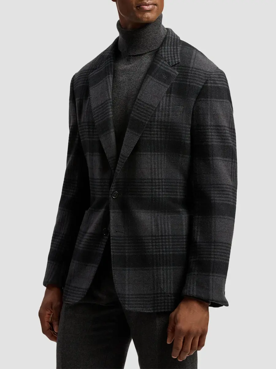 Ralph Lauren Purple Label Men's Glenn Plaid Cashmere Jacket | Thumbnail 6 Ralph Lauren Purple Label Men's Glenn Plaid Cashmere Jacket | Thumbnail 6