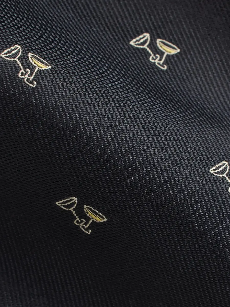 Ralph Lauren Purple Label Men's Martini Cocktail Silk Repp Tie | Thumbnail 6 Ralph Lauren Purple Label Men's Martini Cocktail Silk Repp Tie | Thumbnail 6