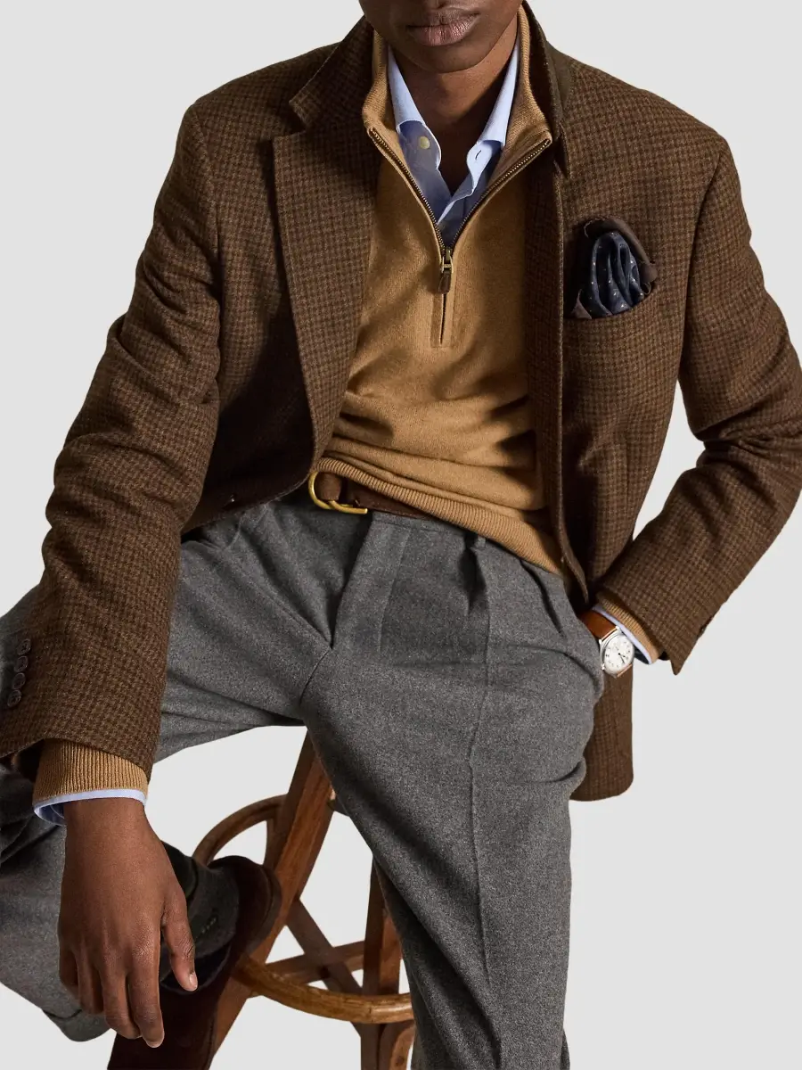 Polo Ralph Lauren Men's Logo Wool Quarter-Zip Sweater | Thumbnail 6 Polo Ralph Lauren Men's Logo Wool Quarter-Zip Sweater | Thumbnail 6