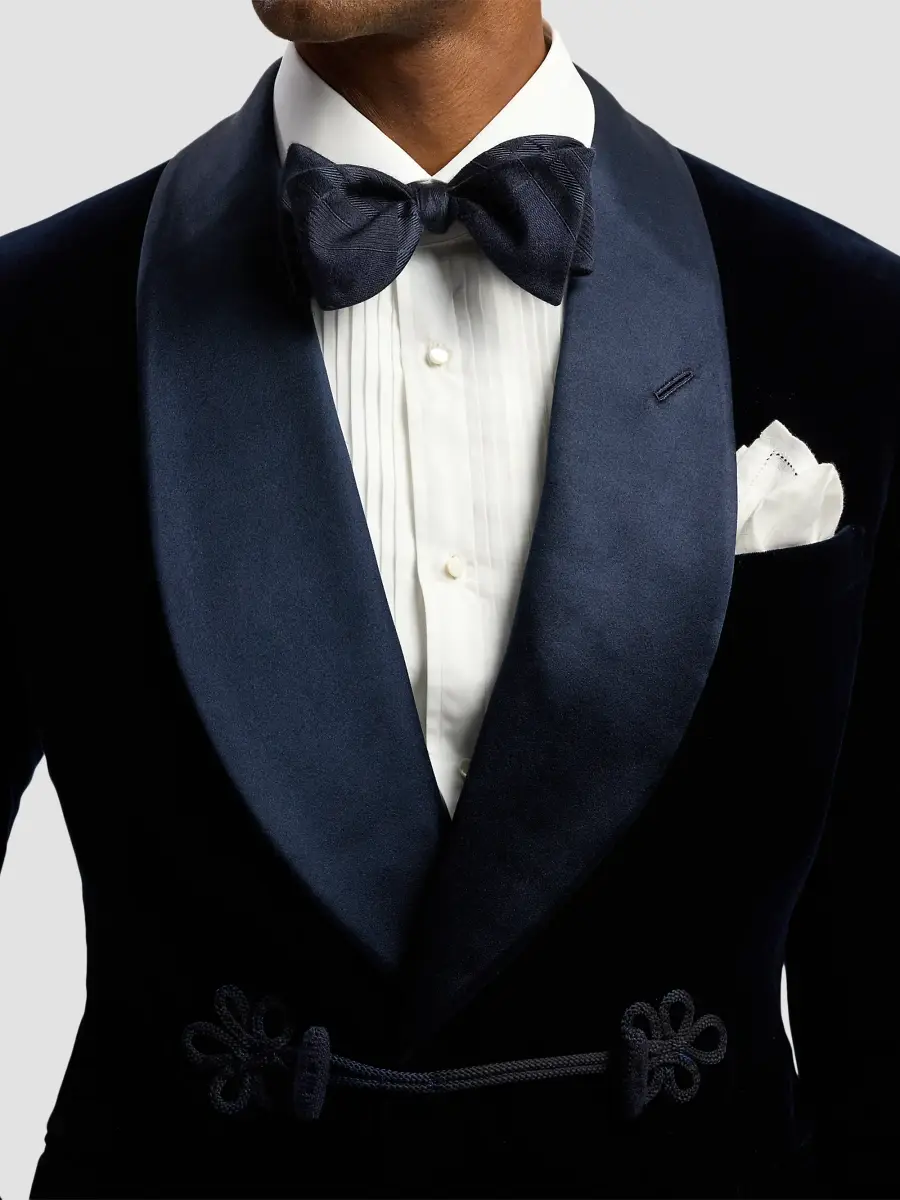 Ralph Lauren Purple Label Men's Plaid Silk-Cashmere Bow Tie | Thumbnail 4 Ralph Lauren Purple Label Men's Plaid Silk-Cashmere Bow Tie | Thumbnail 4