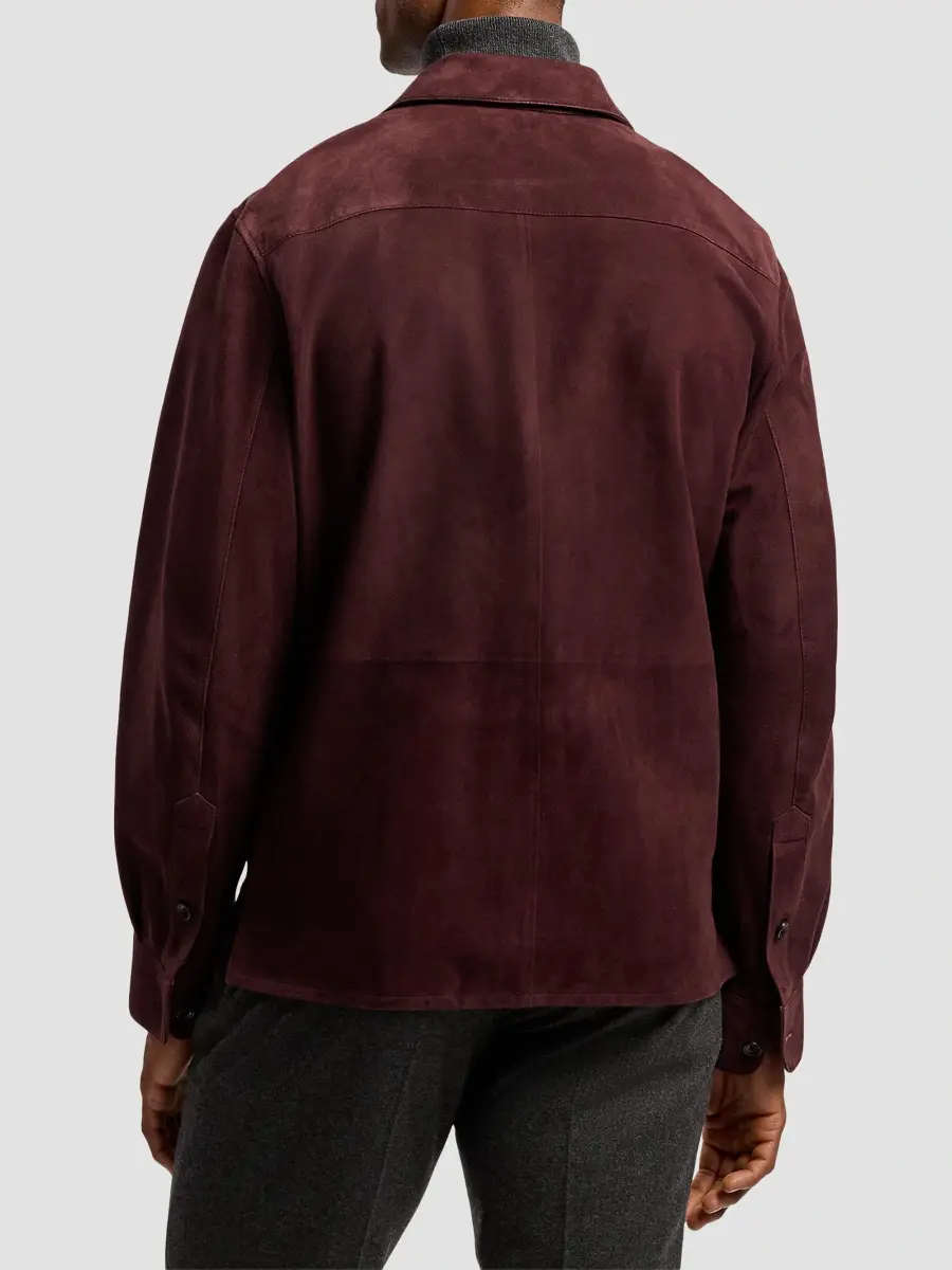 Ralph Lauren Purple Label Men's Calloway Suede Shirt Jacket | Thumbnail 3 Ralph Lauren Purple Label Men's Calloway Suede Shirt Jacket | Thumbnail 3