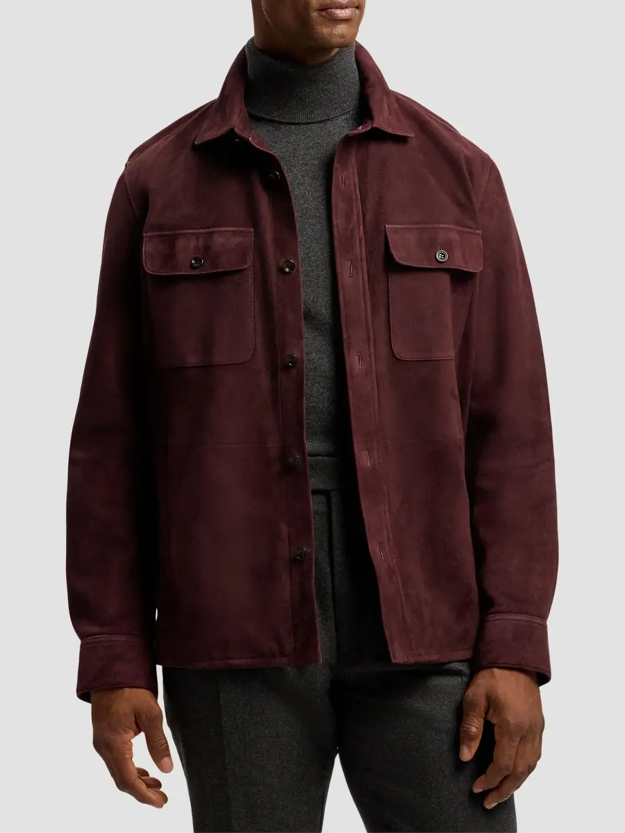 Ralph Lauren Purple Label Men's Calloway Suede Shirt Jacket | Thumbnail 4 Ralph Lauren Purple Label Men's Calloway Suede Shirt Jacket | Thumbnail 4