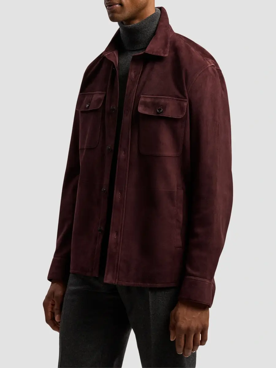 Ralph Lauren Purple Label Men's Calloway Suede Shirt Jacket | Thumbnail 6 Ralph Lauren Purple Label Men's Calloway Suede Shirt Jacket | Thumbnail 6