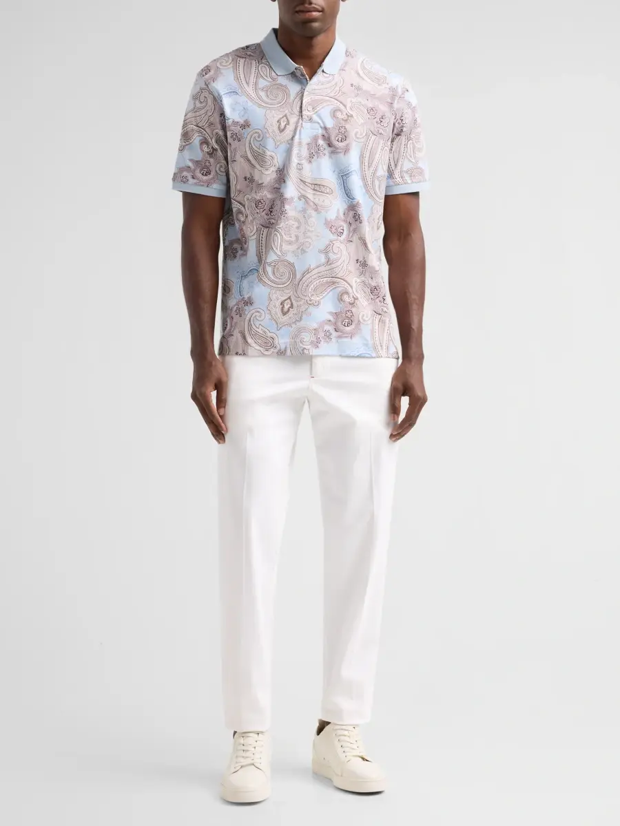 Robert Graham Men's Creswell Paisley Cotton Polo Shirt | Thumbnail 2 Robert Graham Men's Creswell Paisley Cotton Polo Shirt | Thumbnail 2